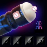 2 Types Male Masturbator Cup 3D Realistic Vagina Anal Pocket Pussy  Vacuum Masturbator Endurance Exercise Sex Toy for Men