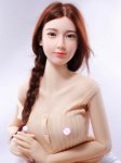 165cm TPE/silicone sex doll, love doll with metal skeleton, male use, vivid vagina, big chest makes people ecstatic