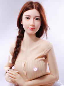 165cm TPE/silicone sex doll, love doll with metal skeleton, male use, vivid vagina, big chest makes people ecstatic