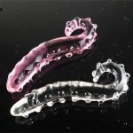 Nice Transparent Crystal Glass Hippocampus Dildo Bumpy G-spot Clitoral Stimulator Fake Penis SexToy for Women Female Masturbator