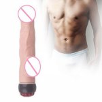 Multi-speed Vibrating Realistic Soft Dildo Penis Vagina Massager Stimulator Dicks Clitoris Vibrators Sex Toys for Women Female