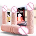 Sex Toys for Men Big Male Penis Sleeve Extender Pumps & Enlargers Condom Delay Ejaculation Sex Adult Products