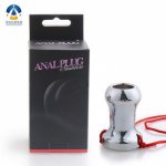 Metal Anal Plug Enema Vaginal Flushing Hollow Anal Plug Anal Dilation Speculum Adult Products Sex Toys