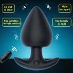 With Remote Control Anal Plug Outdoor Anal Sex Toys Vibrator Prostate Massager Silicone Heart Shape Butt Plug For Masturbator