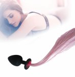 Ins, 2018 HOT  Wig Tail Butt Anal Plug Sexy Romance Sex Insert Stopper Funny Adult Gift Toy L95