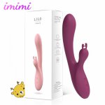 Soft Rabbit Vibrator 10 Frequency Vaginal Pussy Massager Dual Motors Masturbator G-Spot Clitoris Stimulator Sex Toys for Female