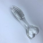 Heart-Shaped 12.5*30mm Glass Crystal Anal Plug Dildo Masturbation Dilator G Spot Stimulate Prostate Massage Adult Flirt Toys