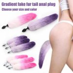 Fox, Fox Tail Anal Plug In Adult Games Stainless steel Anal Pleasure Bead Butt Plug Stimulator Sex Products Flirt Toys For Women