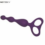 Zerosky, Silicone Flexible Anal Beads Sex Products Butt Plug Male Prostate Massage Scissors Shape Anal Plug Sex Toys For Women Zerosky