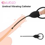 EXVOID Urethral Catheter Penis Plug Sex Toys For Men Urethral Vibrator Adult Products Anal Dilatator Silicone Bullet Vibrator