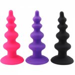 Backyard Beads Anal Dildo Butt Plug Sex Toys for Adults Men Women Gay Silicone Anal Beads Vaginal G-spot Stimulator Masturbation