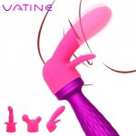 VATINE Simulate Clitoris Stimulator AV Rod Head Cover Sex Toys for Woman Accessory for Wand Vibrator