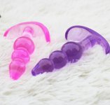 2pcs Butt Plug nightlife beads Jelly bullying backyard Anal plug Mini G SPOT Adult sex Toy Adult products couple sex life game