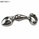 Zerosky, Stainless Steel Anal Sex Toy For Male,Beads Anal Plug Erotic G-spot Stimulate, Men Anal Plug Massage Prostate Adult Game Zerosky