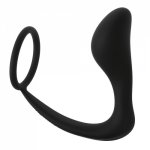 Silicone Ass-Gasm Anal Butt Plug Cockring Male Prostate Massager P-Spot Sex Toy