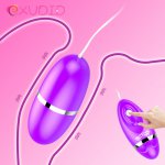 EXVOID 12 Frequency Sex Toys for Women Clitoris stimulate G-Spot Massager Remote Control Strong Vibration Egg Vibrator