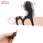 Ikoky, IKOKY Cock Rings Vibrating Penile Ring Wireless Remote Control Sex Toys for Men Couples Vibrator  G Spot Delay Ejaculation