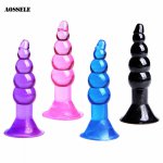 4PCS/Set Silicone Anal Beads Butt Plug Prostate Massager Adult Sex Products Anal Plug Beads Erotic Sex Toys For Women/Men
