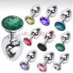 Ins, Unisex Stainless Steel Anal Butt Plug Metal Plated Jewelry Sex Stopper Anal Toys G-Spot Anus Insert Adult Anal Sex Toys 7X3CM