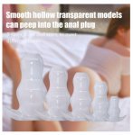 5 Size Silicone Hollow Anal Plug Anal Sex Toys For Women Men Prostate Massager Anal Expanding Dilator Stimulator Adult Products