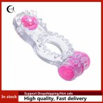 Penis Cock Ring Vibrator Silicone Dual Pleasure Clit Stimulator Sex Toys for Men Male Adults Products Longer Ejaculation