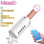 Meselo Electric Thrusting Dildo Vibrator Automatic G-spot Vibrator with Suction Cup Sex Toys for Women Retractable Anal Vibrator