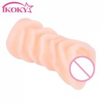 Ikoky, IKOKY Artificial Vagina Male Aircraft Cup Male Masturbation Fake Pussy Vagina Realistic Oral Sex Sex Toys for Men Adult Products