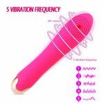 Ins, Waterproof Vibration Massager Dildo for Women with 5 Strong Vibration Modes for Effortless Insertion Exciting Stimulation