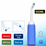 500ml douche large capacity Enema bulb syringe system Anus anal Cleaning head ass nozzle tip attachment butt plug sex toy gay