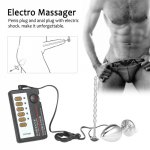 Electro Massager Prostate G-Spot Anal Plug Electric Shock Male Urethral Penis Masturbation Sex Toys