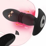 Wireless Remote Control Telescopic Dildo Vibrator Anal Vibrator Male Prostate Massager Butt Plug Vibrator Anal Sex Toys For Men