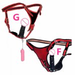 New Electric Strap On Dildo Wearable Harness Penis Powerful Electric Vibrator Adult Sex Toy for Women Lesbians C3-2-32F/G