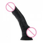 24cm Women Huge Big Black Realistic Dildo Silicone Flexible Penis With Strong Suction Cup Dildos Cock Sex Products Sex Toys