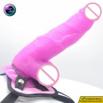 Faak, FAAK 23cm Strapon Dildo Realistic Penis Soft PVC Dick Pants Vagina Prostate Masturbator Sex Toys for Women Lesbian Gay Couple