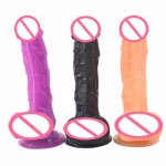 New bendable strapless dildo sex toys for women realistic dildo,flexible fake penis with textured shaft and strong suction cup