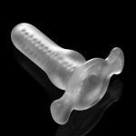 Hollow Anal Plug Soft Speculum Butt Plugs Gay Prostata Massager Sex Toys For Woman Men Transparent Anus Dilator Expander