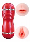 Podręczny masturbator w tubie wagina + usta | 100% dyskrecji | bezpieczne zakupy