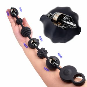 New Super Long 3 Motors Powerful Vibrator Anal Plug Prostate Massager Anus Expansion Beads Butt Plug Anal Sex Toys For Men Woman
