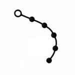 Ins, Silicone long anal beads butt plug ball pull ring slim chain  Prostate fake insert G spot dildo Vagina sex toy for male female