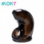 Ikoky, IKOKY Man Cock Chastity Cage Penis Strapon Sleeve Sex Toys for Men Sex Products Condom Extender Sex Machine Couples Game Shop