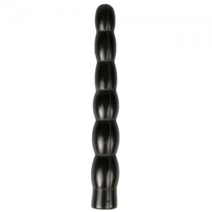 Dildo do analu pręt analny all black 31cm czarny | 100% dyskrecji | bezpieczne zakupy