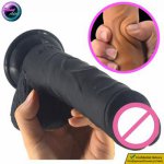 Faak, FAAK 21.5cm Thick Dildo Soft Silicone Skin Feel Realistic Penis Adult Sex Toys for Women Lesbian Gay Vagina Prostate Masturbator