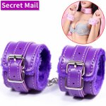 Simulation Stainless Metal Handcuffs Couple Sex Role-Play Policewoman Interest Bound Props Passion Adult Sex Toys For Man