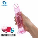 SNAILAGE Free shipping Classic healthy TPE  multicolor adult toy non anal plug fake penis sexy toy dildo 3*16cm