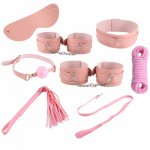 SM Bdsm Set Bondage Rope Kit Blindfold Handcuffs Shackles Gags Drag Chains Slave Collar Whips Sex Toy Spreader Sexspielzeug