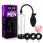 Effective Male Penis Enlargement Pump Vacuum Dick Extender Adult Toy For Man Increase Length Enlarger Train Erotic Sex Product