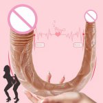 Realistic Double Dildo for Women Lesbian Toys Females Masturbation Sex Tools Huge Black Dick Anal Penis Adult Erotic Machine