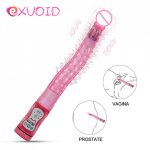 EXVOID AV Stick Vibrator Sex Toys for Women G-spot Massager 12 Frequency Flexible Long Dildo Vibrator Silicone Anal Plug