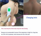 Hollow Breast Standing Feet Movable Shoulder Whole Body Heating 5-Point Touch Sound Functions for Tpe Sex Doll