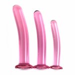 3 Size Crystal Glass Anal Plug Smooth Anal Dildo Butt Plugs Female Masturbator Prostate Massage Adult Sex Toys For Couples